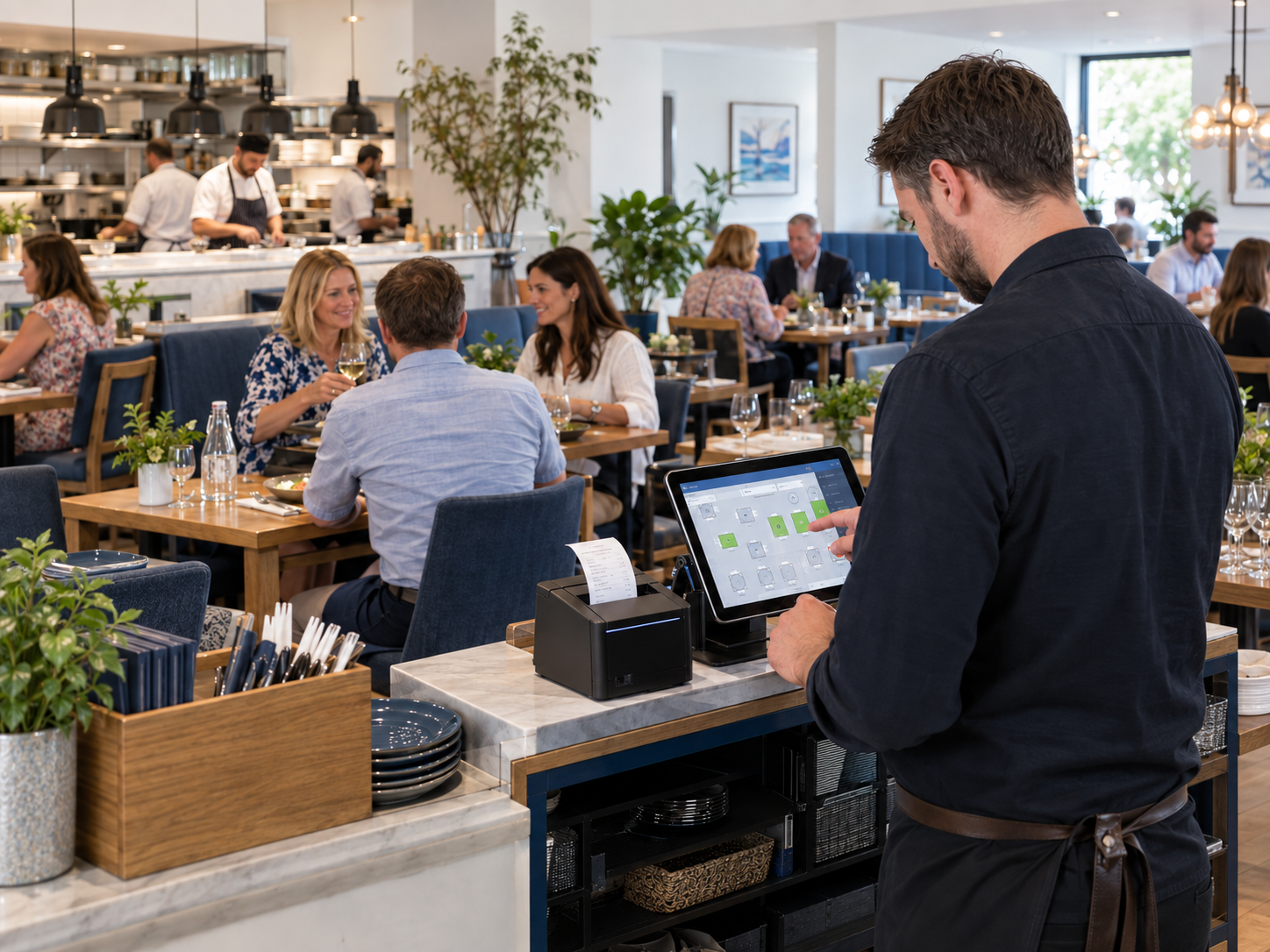Restaurant EPOS: table plans, timing and printers